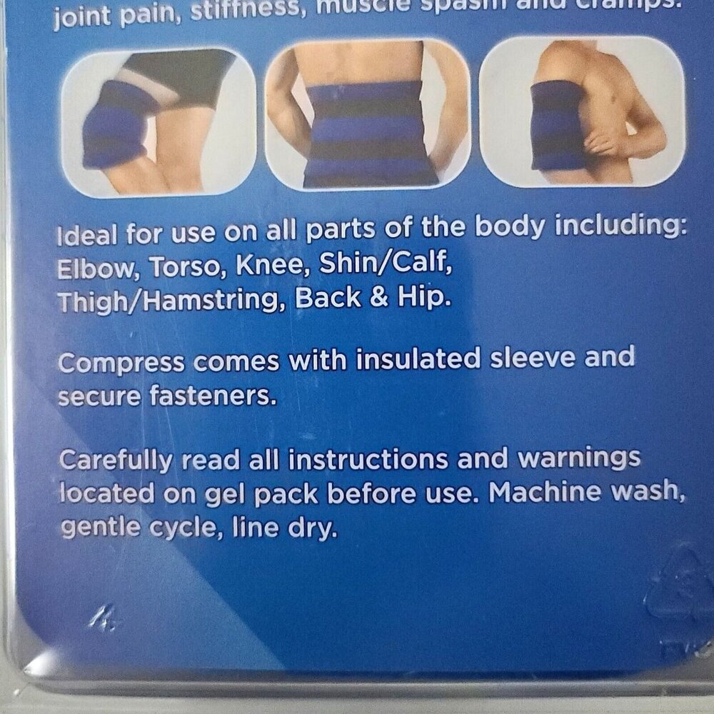 Care One Reusable Hot/Cold Large Universal Compress Wrap 10"x15" Back Knee NEW - Picture 7 of 8